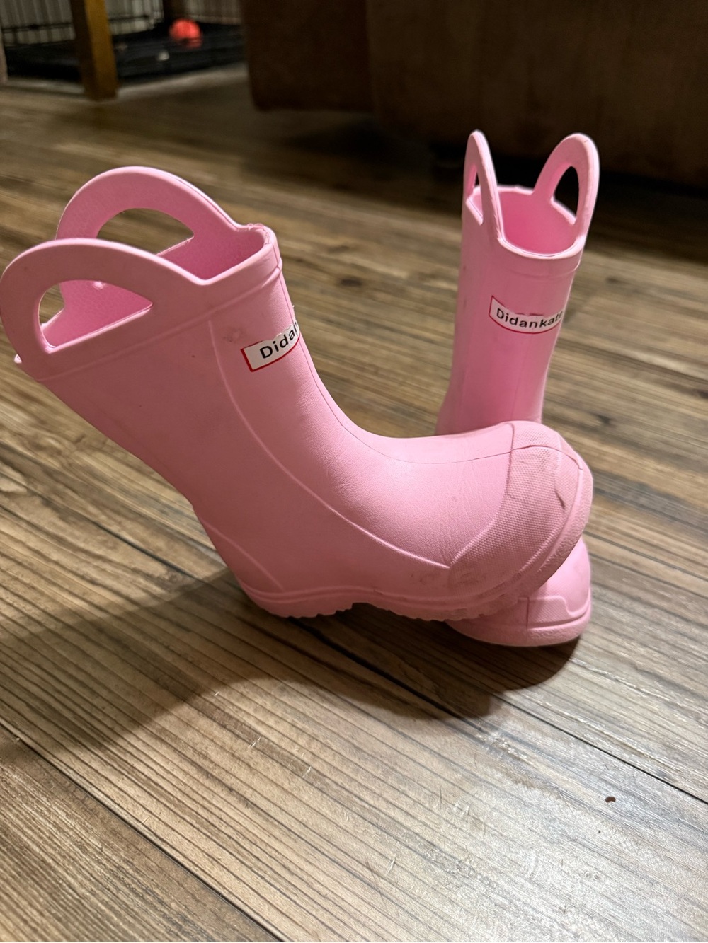 Kids Pink Rain & Snow Boots